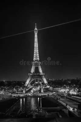 Самоклеющиеся фотообои \"Париж, эйфелева башня, сепия\", 90x210 см, эффект  черно-белый - купить в Москве, цены на Мегамаркет