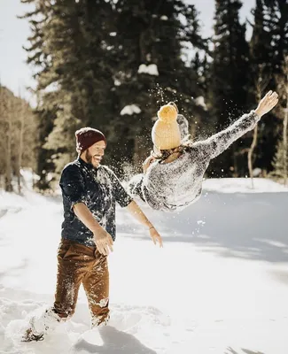 Фото пары зимой | Фотосессия, Зимние свадебные фото, Зимняя фотография