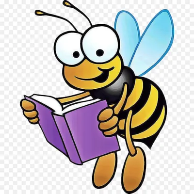 Пчела насекомое рисунок мультфильм, пчела, медоносная пчела, комиксы png |  PNGEgg