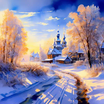 зимний пейзаж. Фотограф Игнатьев Александр