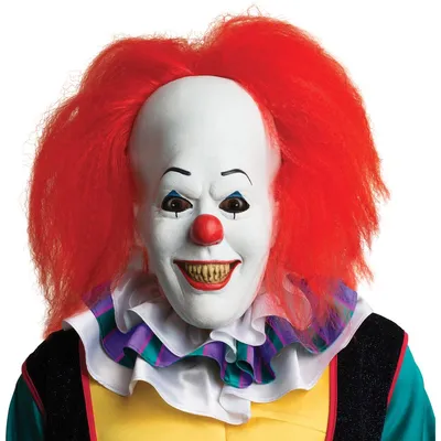 Маска клоуна Пеннивайза \"Оно\" (IT) Стивена Кинга / маска на Хэллоуин -  купить по доступным ценам в интернет-магазине OZON (201336713)