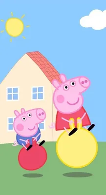 Peppa Pig House Wallpaper Discover more animated television, background,  iphone, true story, zoo… | Peppa pig wallpaper, Kids painting class, Easy  drawings for kids