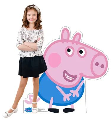 Peppa Pig And George Pig Stock Photo - Download Image Now - Peppa Pig,  Animal, Black Background - iStock