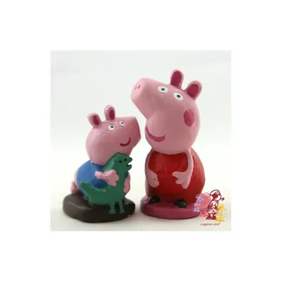 Caganers Peppa and George Pig