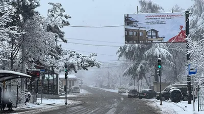 Фотофакт. Первый снег в Минске