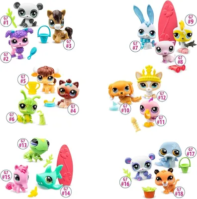 July Pet Shop|littlest Pet Shop Action Figures - Collectible Pvc Models For  Ages 3+