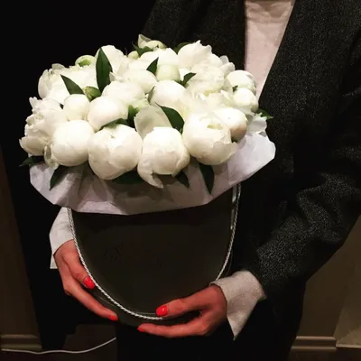 Букет \"Белые пионы\" с доставкой в Москве — Фло-Алло.Ру, свежие цветы с  бесплатной доставкой