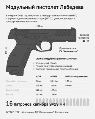 Модульный пистолет Лебедева: новое слово на российском рынке стрелкового  оружия - ТАСС