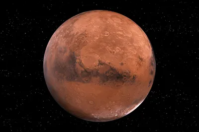 Планета Марс На черном фоне изоляции Стоковое Фото - изображение  насчитывающей спутник, бесплотно: 199164014