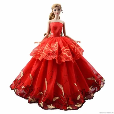 Купить Красочные бальные платья Бальные платья для куклы Барби Одежда  Свадебные наряды невесты(НЕТ КУКЛ) | Joom