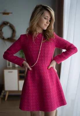 Платье из твида Margot R — Studio.Yusupova patterns
