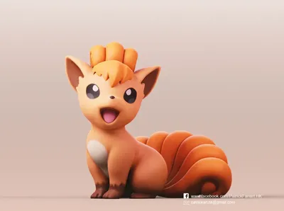 Vulpix(Pokemon) by Patrickart.hk | Download free STL model | Printables.com