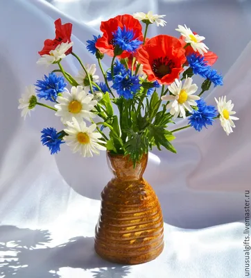 Букет полевых цветов Лето – заказать на Ярмарке Мастеров – 5VWQ7RU |  Букеты, Москва
