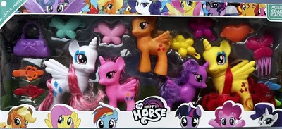 Набор фигурок Мой маленький пони Сияющие приключения / Hasbro My Little  Pony Shining Adventures 6шт (18см, оригинал) - купить с доставкой по  выгодным ценам в интернет-магазине OZON (1241911374)