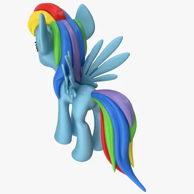 My little pony rainbow dash as real horse photorealistic on Craiyon