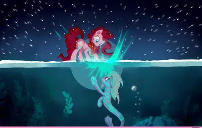 Мой маленький пони в кино: принцесса Искорка русалка и королева Ново | Пони,  Мой маленький пони, Кино