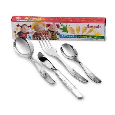 Зеркальная полировка, детская посуда, термостойкая ложка, вилка, палочки  для еды, посуда для детского сада | AliExpress