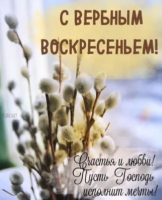 Вербное воскресенье 2022 — поздравления праздником в стихах и прозе,  картинки, открытки - Телеграф