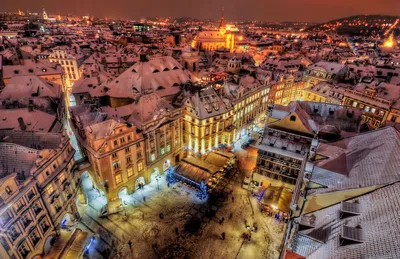 Зима в Праге | Пикабу
