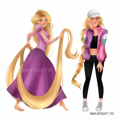 Рапунцель от классической принцессы до современной девушки | Disney  princess drawings, Disney princess fashion, Disney rapunzel