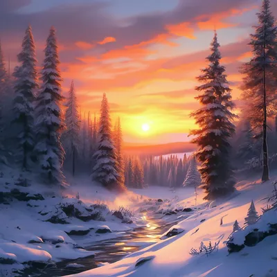 Зима - преображение природы» — создано в Шедевруме