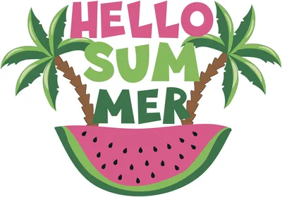 Привет лето, набор фруктов, арбуз, ананас, абрикос, манго, киви, груша,  апельсин, виноград Stock Vector | Adobe Stock