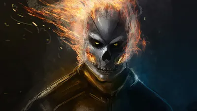 Скачать обои \"Призрачный Гонщик (Ghost Rider)\" на телефон в высоком  качестве, вертикальные картинки \"Призрачный Гонщик (Ghost Rider)\" бесплатно