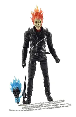Фигурка Призрачного Гонщика - Ghost Rider - купить с доставкой по выгодным  ценам в интернет-магазине OZON (262519594)