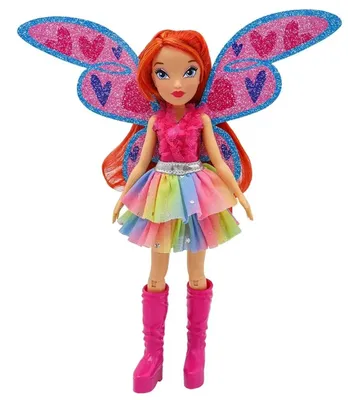 Кукла Winx Club Bling the Wings Блум с крыльями и глиттером, 24 см |  Интернет-магазин детских игрушек KidLand.ru