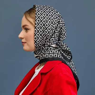 Muslima Балаклава хиджаб с принтом на завязках