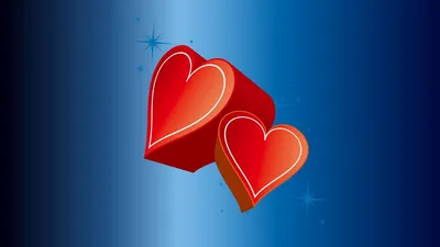 Обои сердце, красный, синий, пара, любовь картинки на рабочий стол, фото  скачать бесплатно