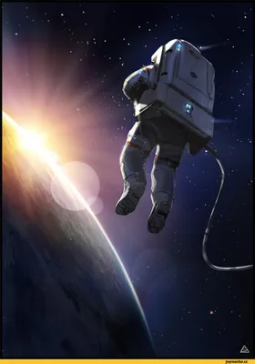 Бескрайний космос космонавт в …» — создано в Шедевруме