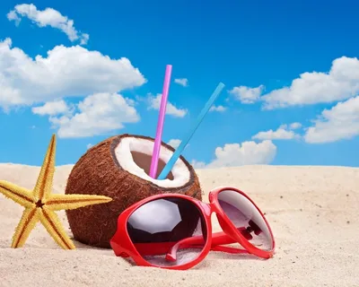 лето море солнце пляж картинки нарисованные пляж, кокосовое, стекло, солнце  - картинка #485647 на Favim.ru #ya… | Summer wallpaper, Summer pictures,  Summer survival