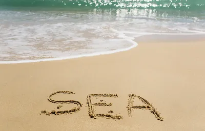 Фотография Английский Море Природа песка слова