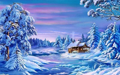 Картинки про природу зима фотографии