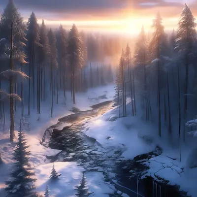 Зима природа декабрь - красивые фото