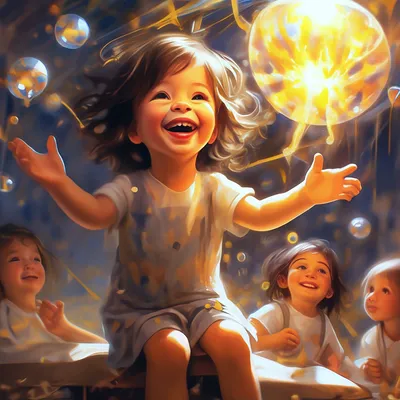 Дети, радость, счастье, свет, …» — создано в Шедевруме