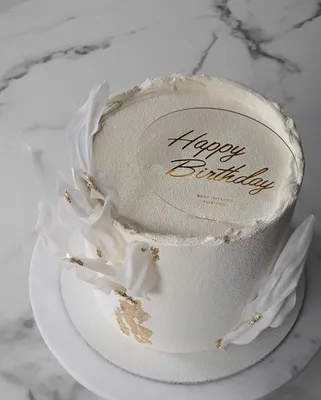 Стильный торт | Мраморные торты, Белые торты, Торт на 16-летие