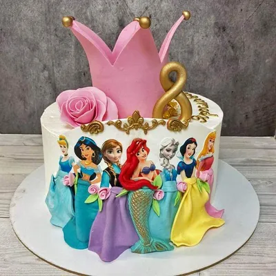 Торт на день рождения принцессы на заказ в СПб | Шоколадная крошка