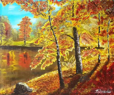 Купить картину Золотая осень в Москве от художника Солопан Ольга
