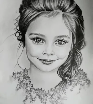 Рисуем портрет девушки простым …» — создано в Шедевруме