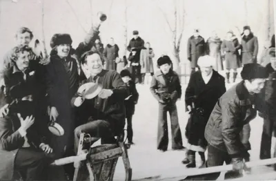 Заречный парк. Проводы русской зимы - Retro photos