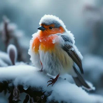 Стая Птичек Сидящих Ветке Деревьев Зимой стоковое фото ©viktoriya89  439215300