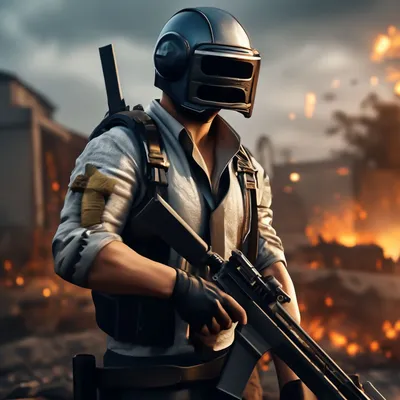 Плакат \"ПУБГ, Игрок в шлеме и галстуке, PUBG, Playerunknown's  Battlegrounds\", 60×43см (ID#807388054), цена: 190 ₴, купить на Prom.ua