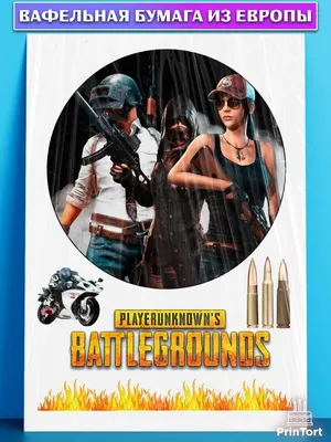 Украшения торта вафельная картинка ПУБГ PUBG Buttlegrounds PrinTort  133492384 купить за 241 ₽ в интернет-магазине Wildberries