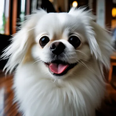 Белый и пушистый собака породы \"Самоед\", портрет Stock Photo | Adobe Stock