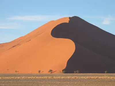 Сколько пустыня в глубину? Фото — границы пустыни и океана | Пикабу
