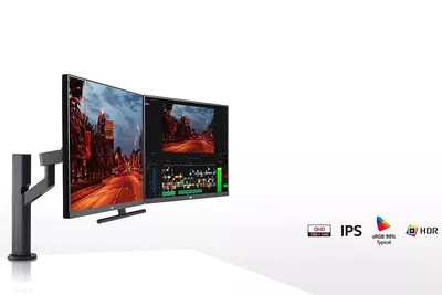 34\" Curved UltraWide™ QHD IPS HDR 10 Monitor - 34WQ73A-B