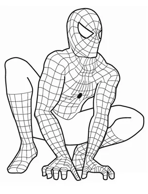 Раскраска Амонг Ас персонаж Человек-паук распечатать или скачать
