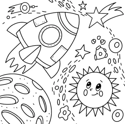 Раскраски Космос. 100 Раскрасок для печати | WONDER DAY — Раскраски для  детей и взрослых | Раскраски, Космос, Раскраски для детей
